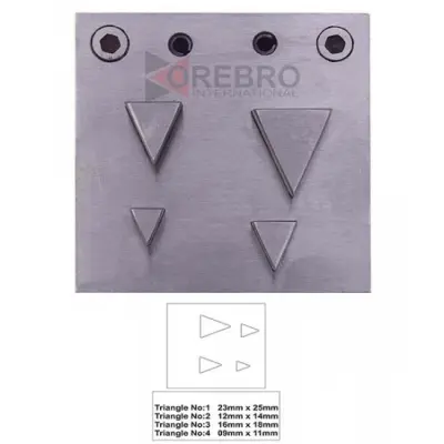4 Triangle Shaped Steel Disc Cutter 9- 25 Mm Jewellery Making Designs Patterns