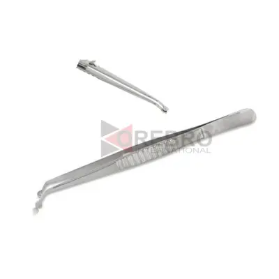 Bead Holding Tweezers Angled Tip