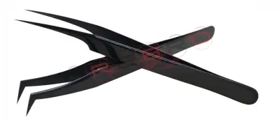 Pro Straight Angle Isolation Tweezer (12cm) L-type 75° Volume Tweezer (11.5cm)