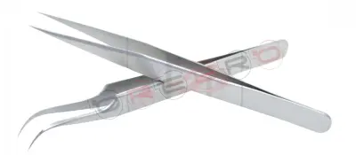 Straight Isolation Tweezers (12cm) (Narrow Tip)Curved Classic Volume Tweezer (12cm)