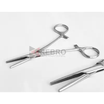 Flat Nose Hemostatic Forceps