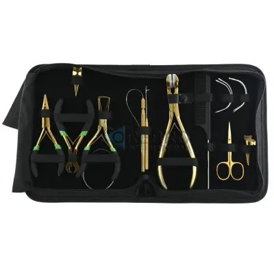Hair Extension Tools Kit- Gold