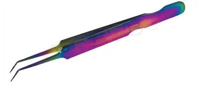 Needle Nose 10mm 45° Volume Tweezer