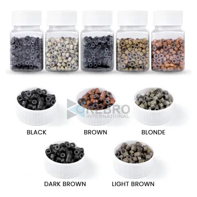 Micro Beads for Hair Extensions- Pack of 100 beads