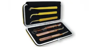 TWEEZERS PACKING CARRYING CASE- Magnetic Case Holding for (6) Tweezers(15.5cm*9cm)