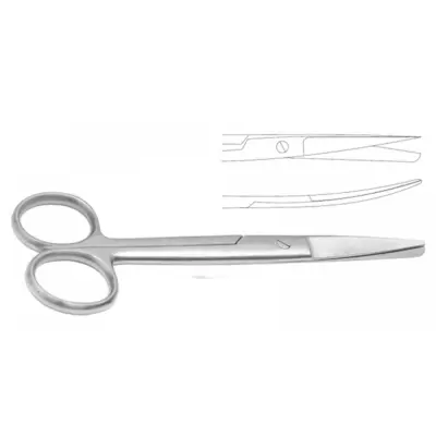 Operating Scissors 14.5cm Curved Sharp/Blunt