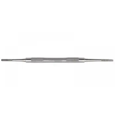 Black Nail File Dble Ended Large Square Head Str 15cm