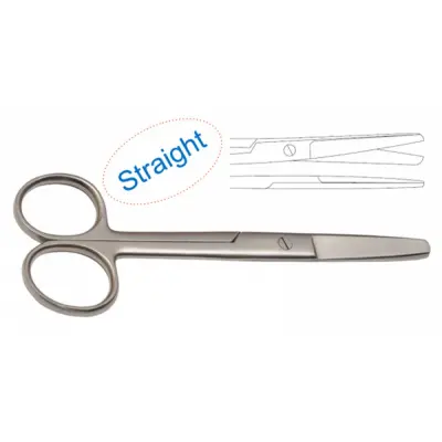 Super Operating Scissors Straight Blunt/Blunt 15cm