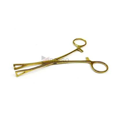 Pennington Forceps, Slotted- Gold Oxide Coated