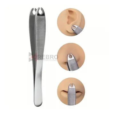 Piercing Tweezers (for Nose, Ear, and Navel)