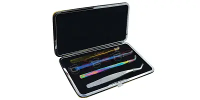 TWEEZERS PACKING CARRYING CASE- Magnetic Case Holding for (4) Tweezers (17cm*10cm)