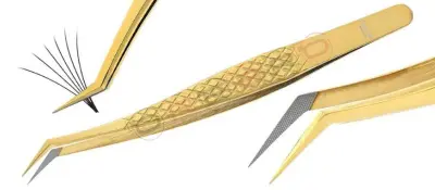 Volume & Individual False Lashes Tweezer - Fiber Tip